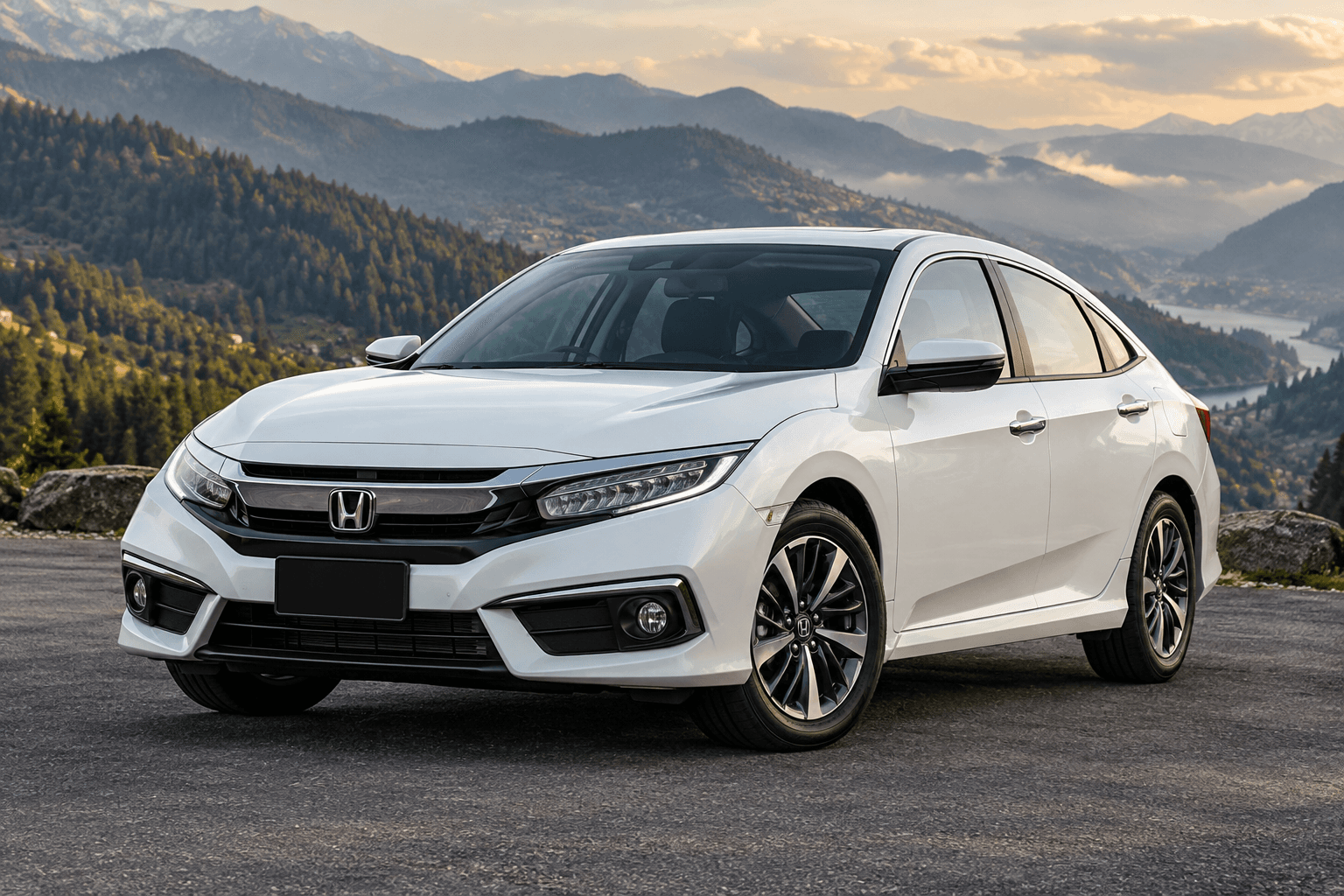 Illustrative white Honda Civic 2022