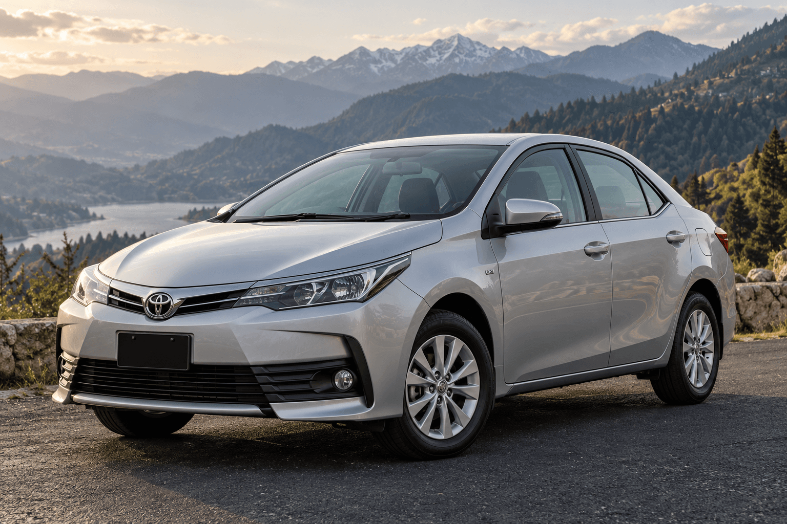 Illustrative silver Toyota Corolla 2017