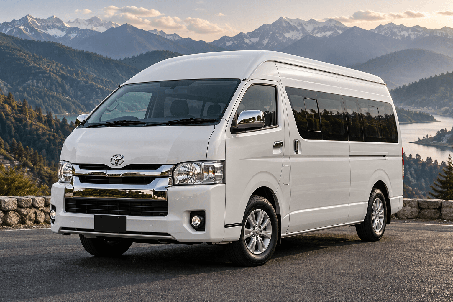 Illustrative White Toyota Hiace GL 2024