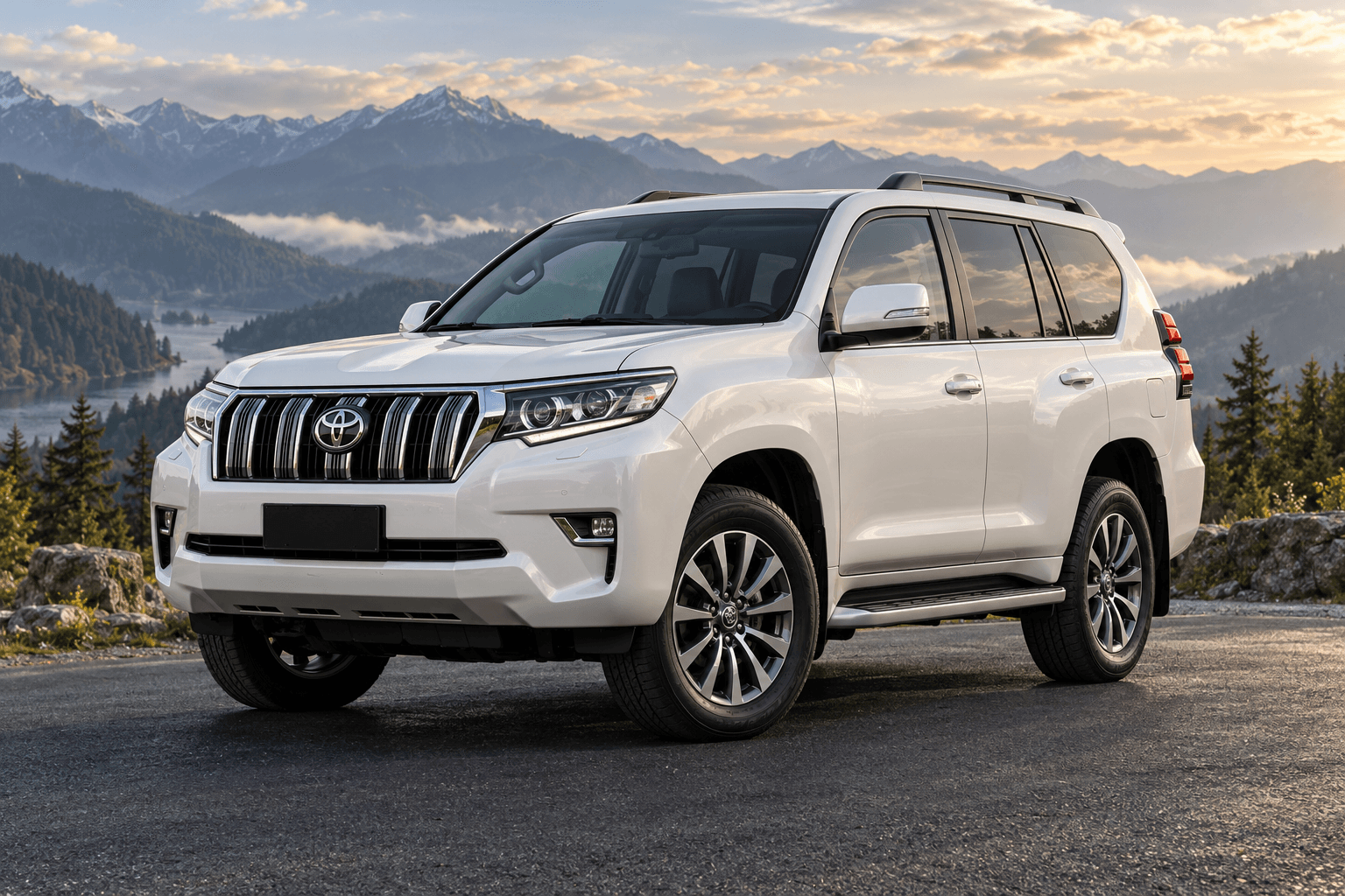 Illustrative White Toyota Prado TXL 2023